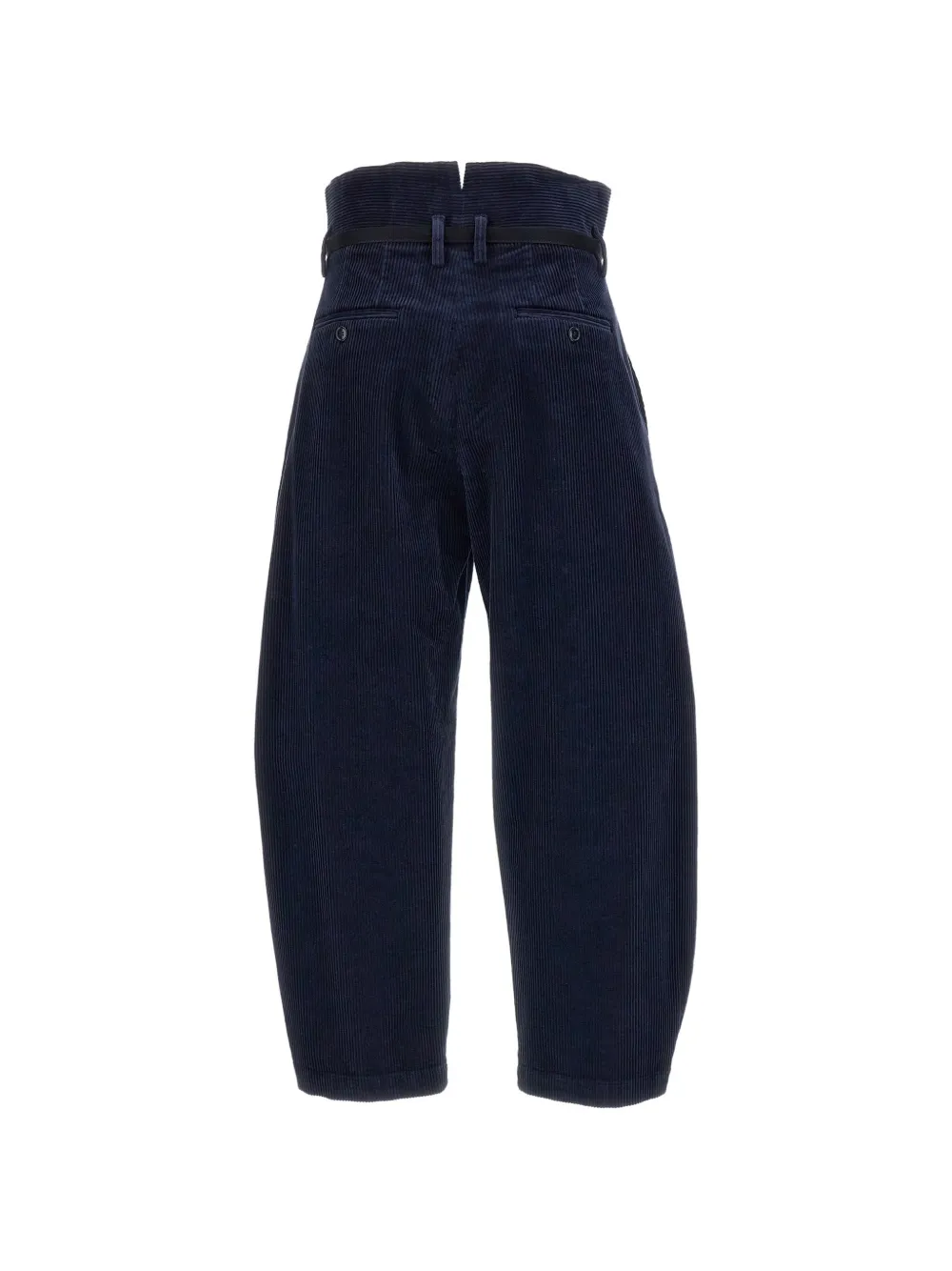 Barena Ribfluwelen broek met ceintuur Blauw