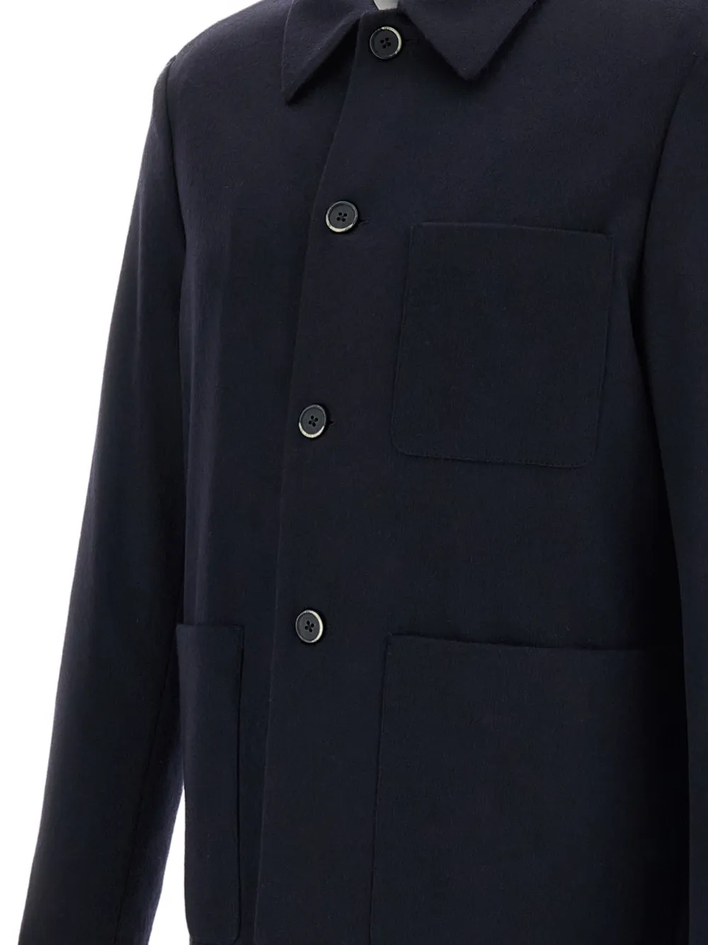 Barena patch-pocket shirt jacket Blauw