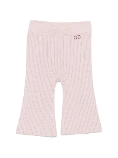 Liu Jo Kids ribbed-knit flared trousers
