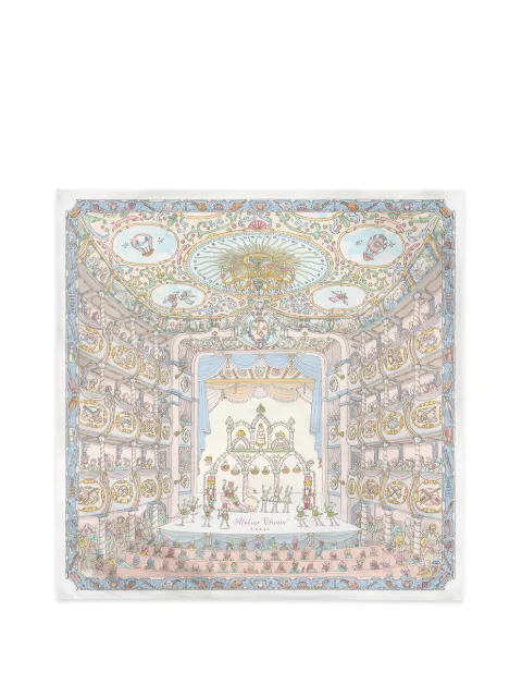 Atelier Choux Nutcracker illustration-print square blanket
