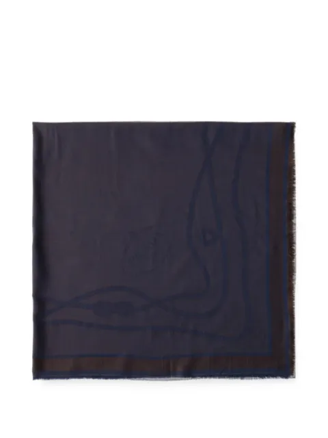 Prada silk, cashmere and wool jacquard shawl