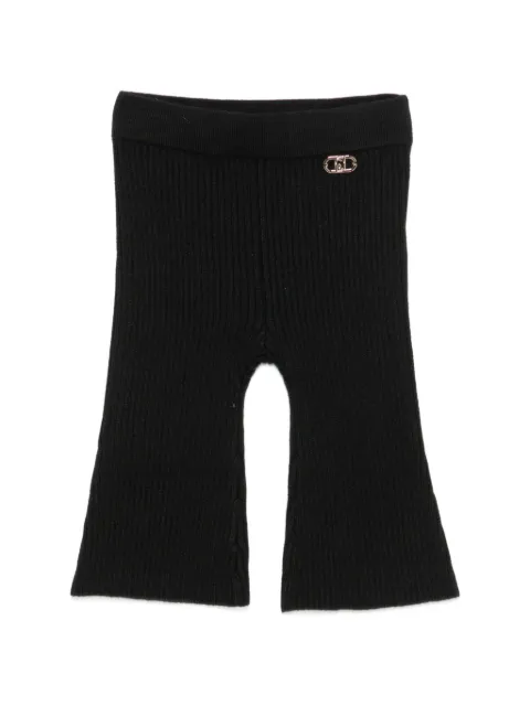 Liu Jo Kids pantalones de canalé con placa del logo