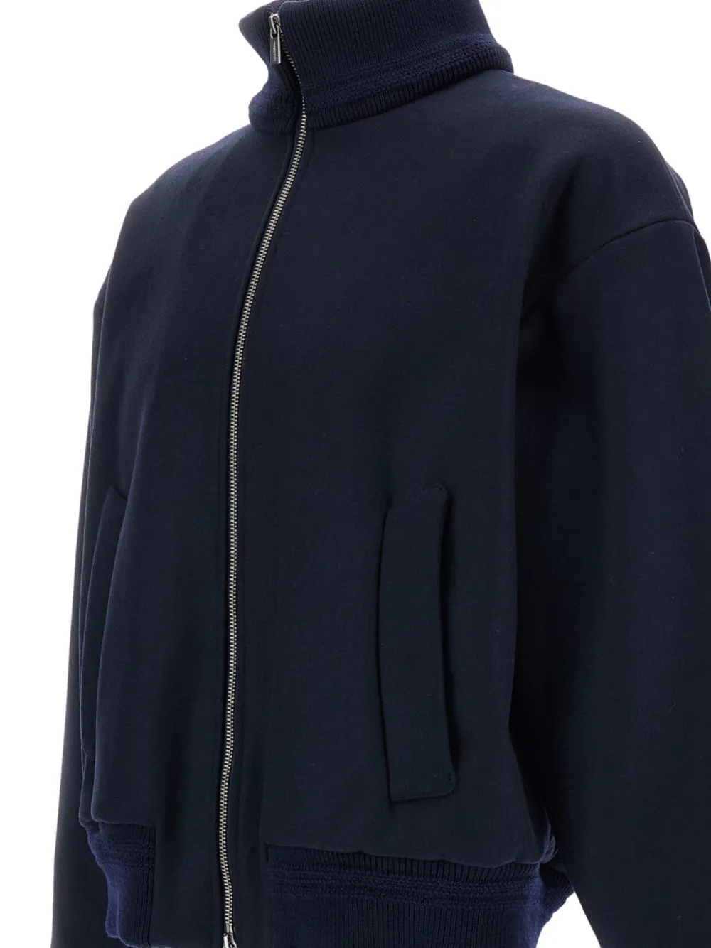 Barena Jack met hoge hals Blauw