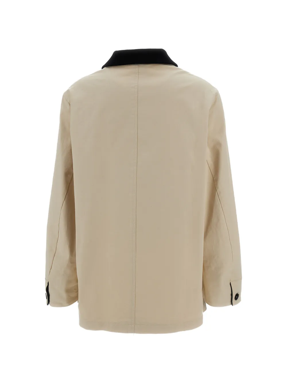 Barena contrast-collar patch-pocket jacket Beige