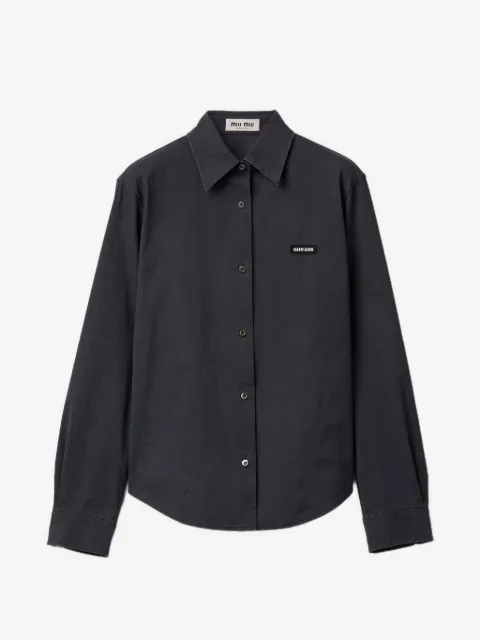 Miu Miu stretch poplin shirt