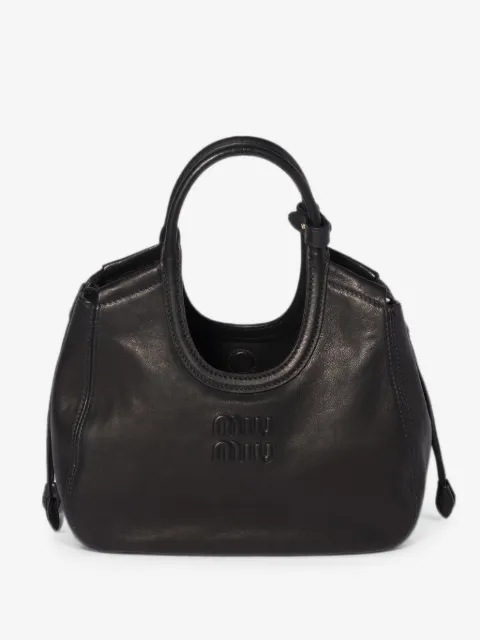 Miu Miu Ivy nappa leather tote bag