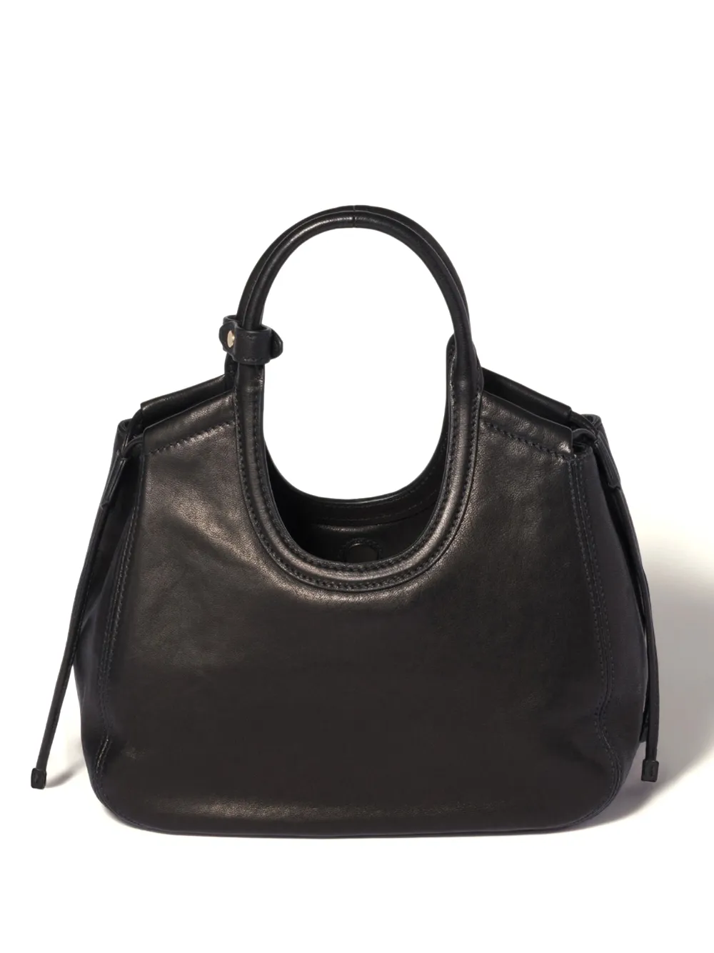 Miu Ivy nappaleren shopper Zwart