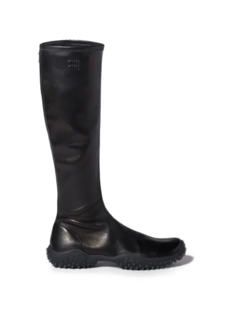 Miu Miu stretch nappa leather boots