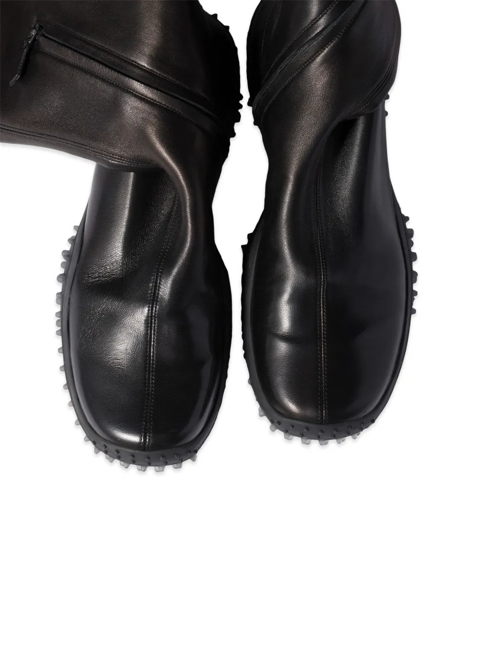 Miu stretch laarzen van nappa leer Zwart