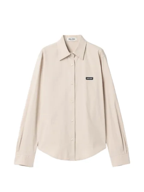 Miu Miu stretch poplin shirt