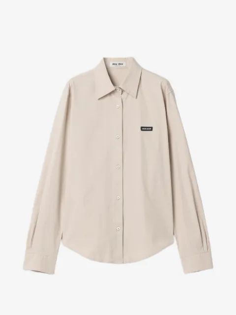Miu Miu stretch poplin shirt