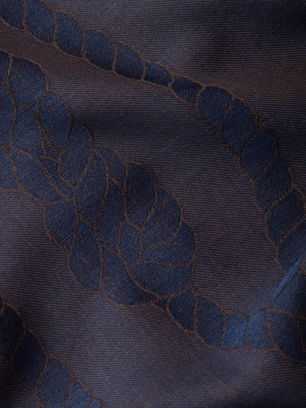 Prada Zijden kasjmier en wollen sjaal met jacquard Blauw