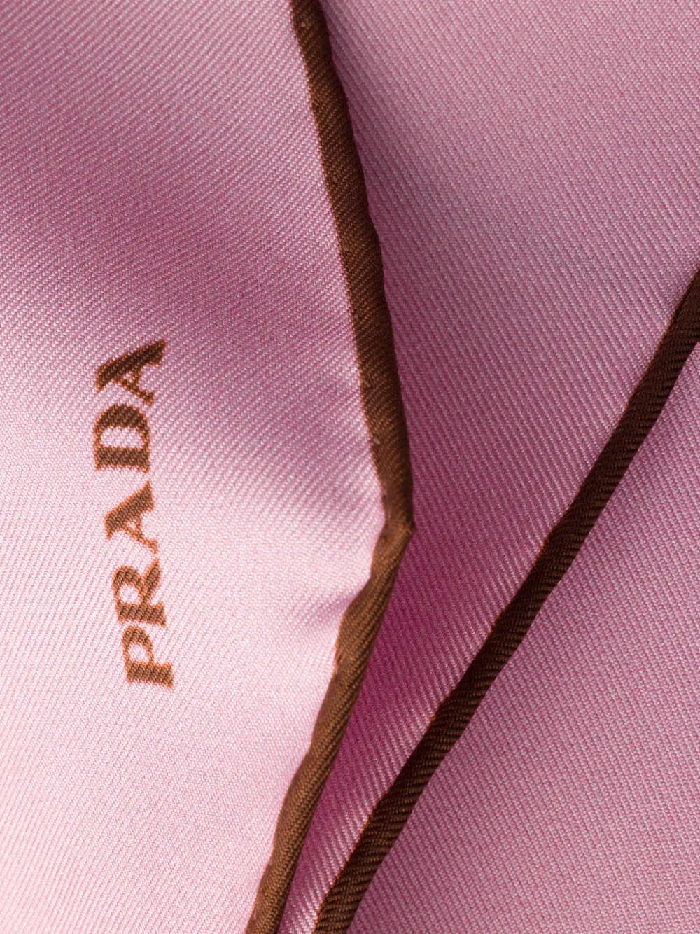 Prada Twill sjaal met print Roze