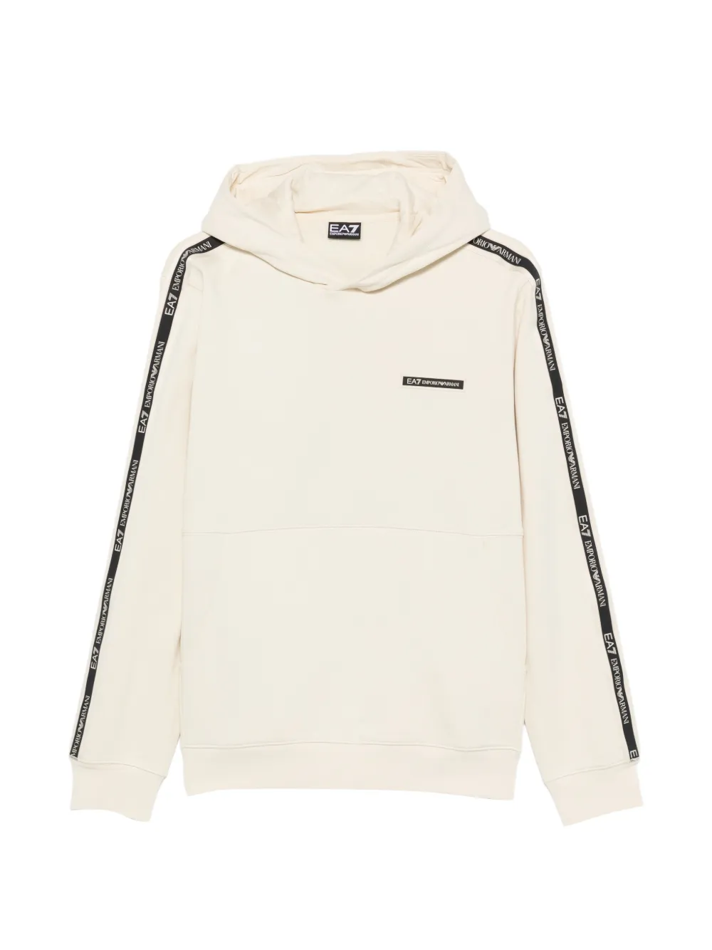 Ea7 Emporio Armani logo-tape hoodie - Toni neutri
