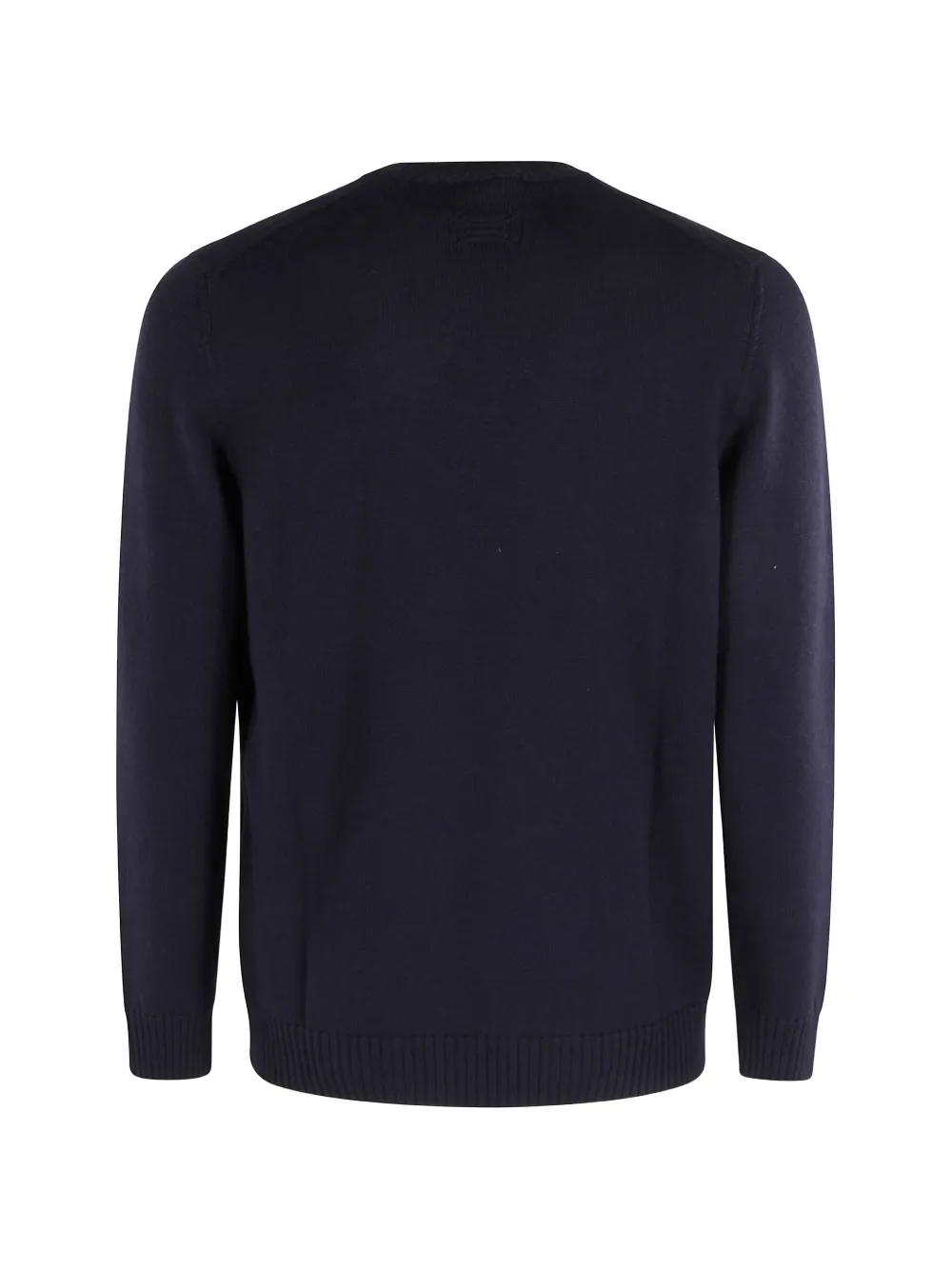 Drumohr Trui met ronde hals en geribbelde afwerking Blauw