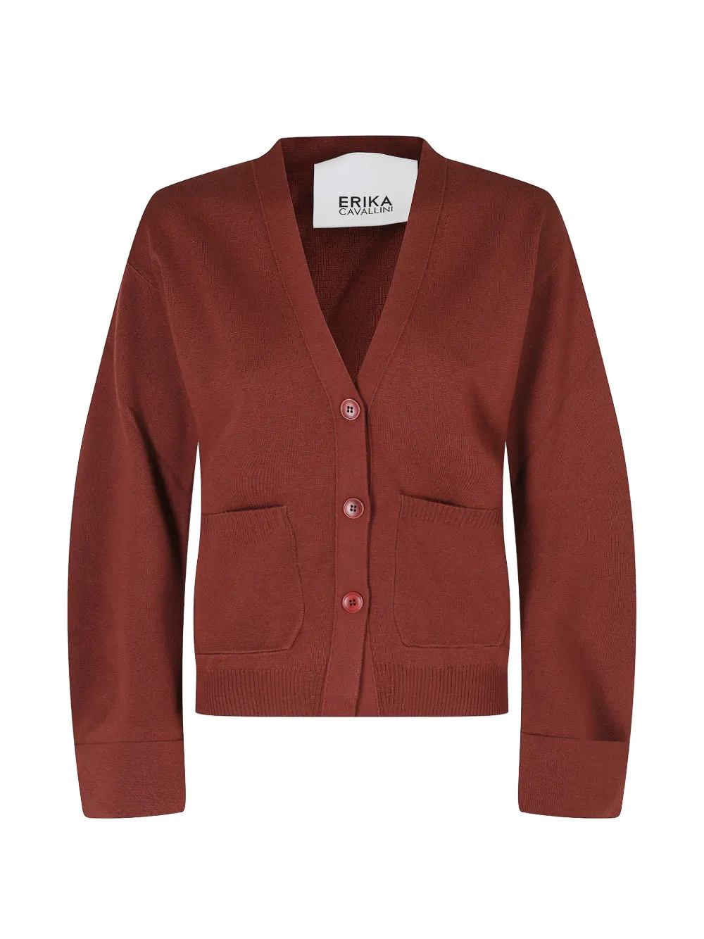 Erika Cavallini Pietro Cannella fine-knit V-neck cardigan