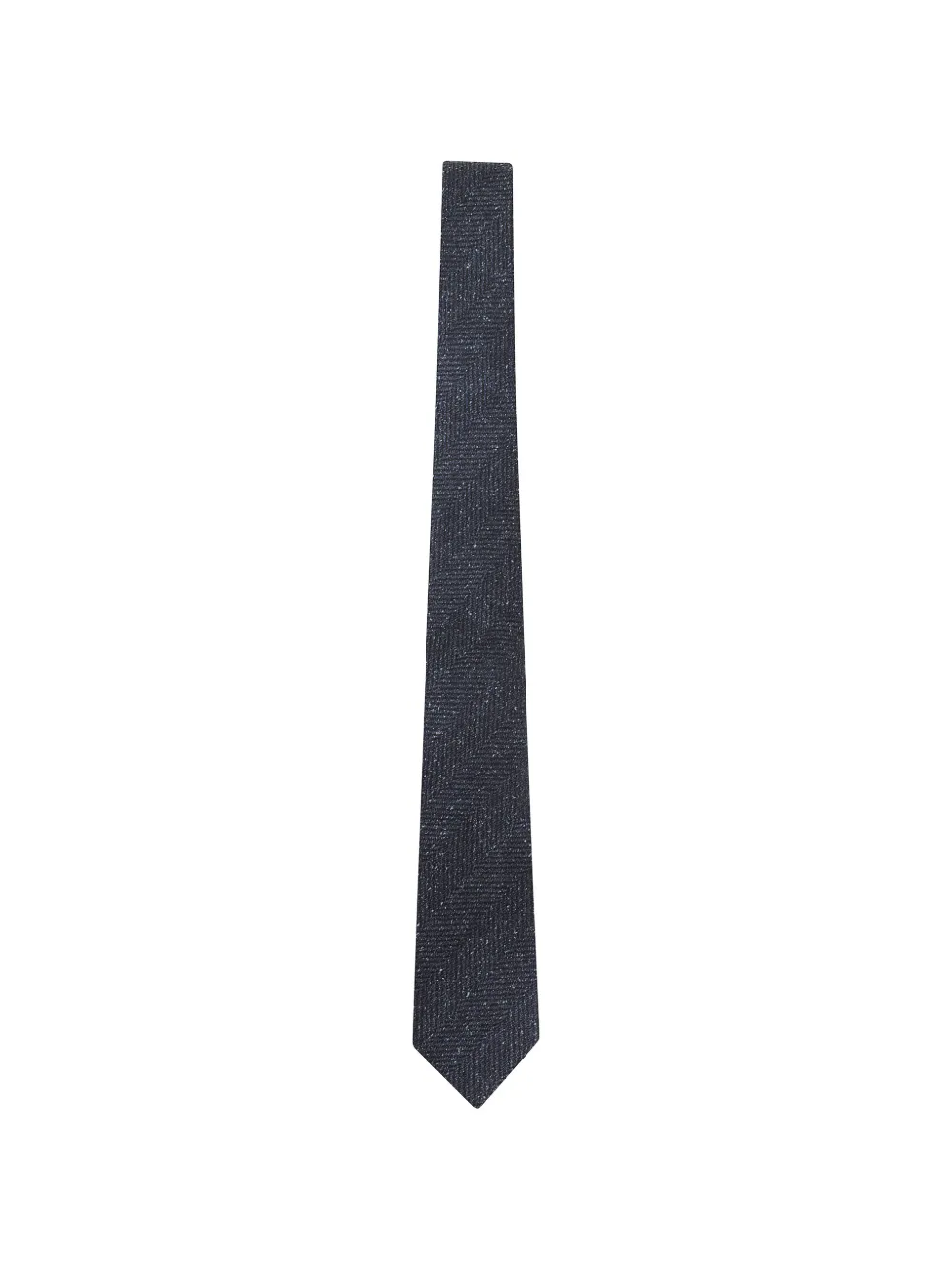 Tagliatore herringbone-weave flecked tie - Blau