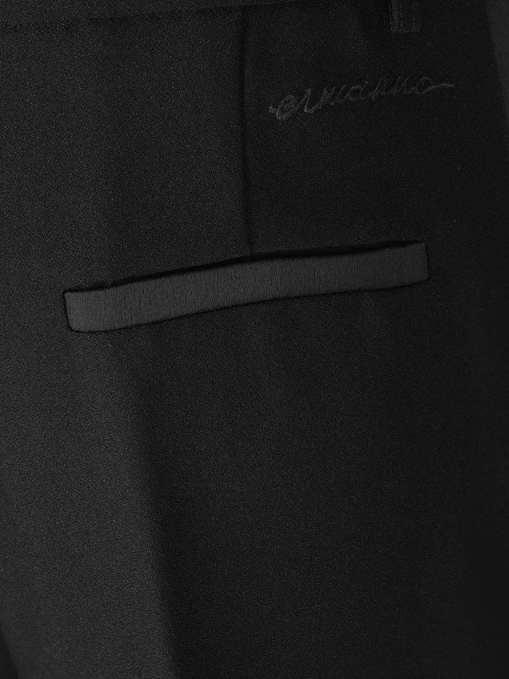 ERMANNO FIRENZE drawstring straight-leg trousers Zwart