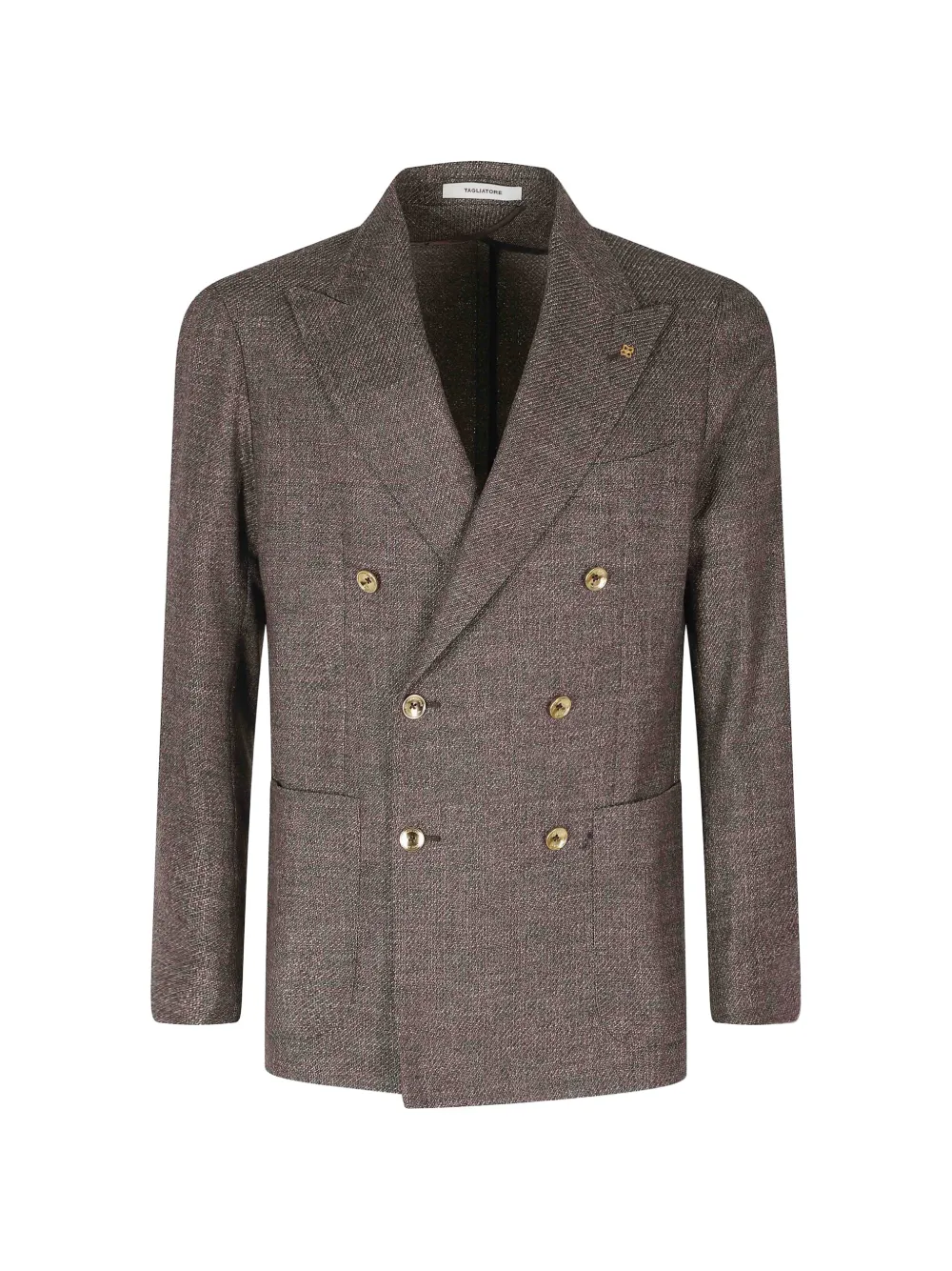 Tagliatore double-breasted peak-lapels blazer - Marrone