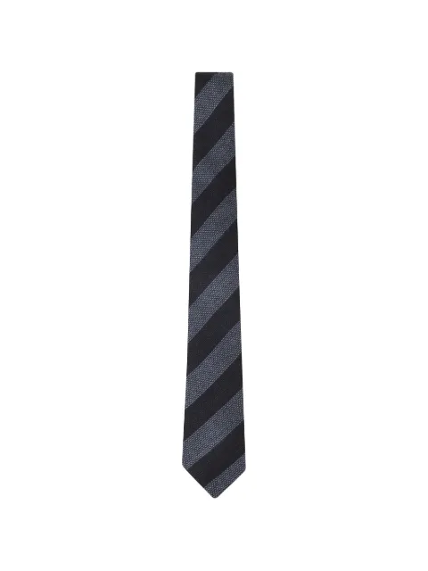 Tagliatore diagonal-stripe knitted tie
