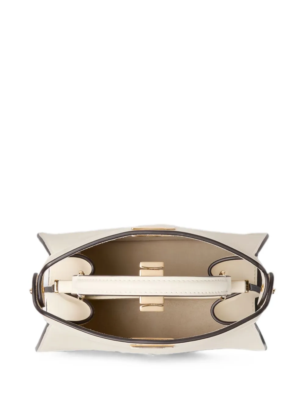 FENDI Kleine Peekaboo ISeeU shopper Beige
