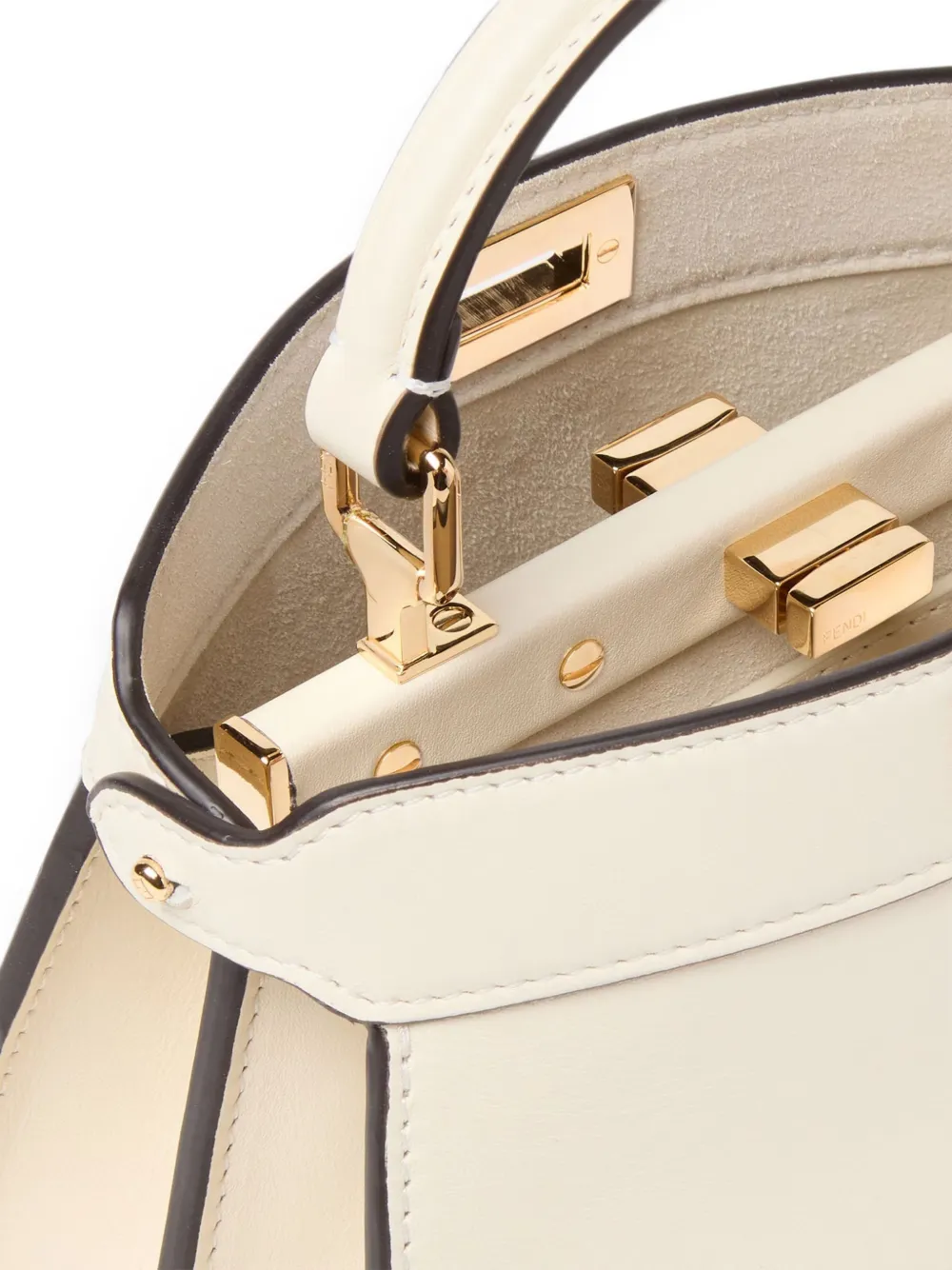 FENDI Kleine Peekaboo ISeeU shopper Beige