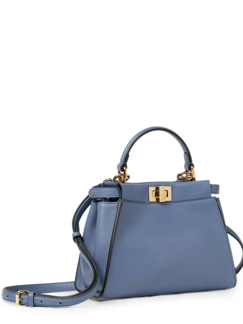 FENDI Peekaboo kleine tas Blauw