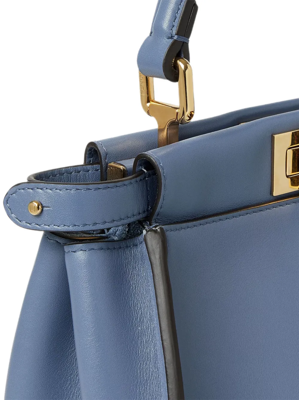 FENDI Peekaboo kleine tas Blauw
