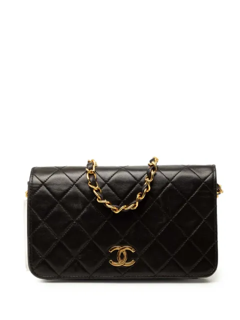 CHANEL Pre-Owned 1991-1994 Mini CC Quilted Lambskin Full Flap crossbody bag