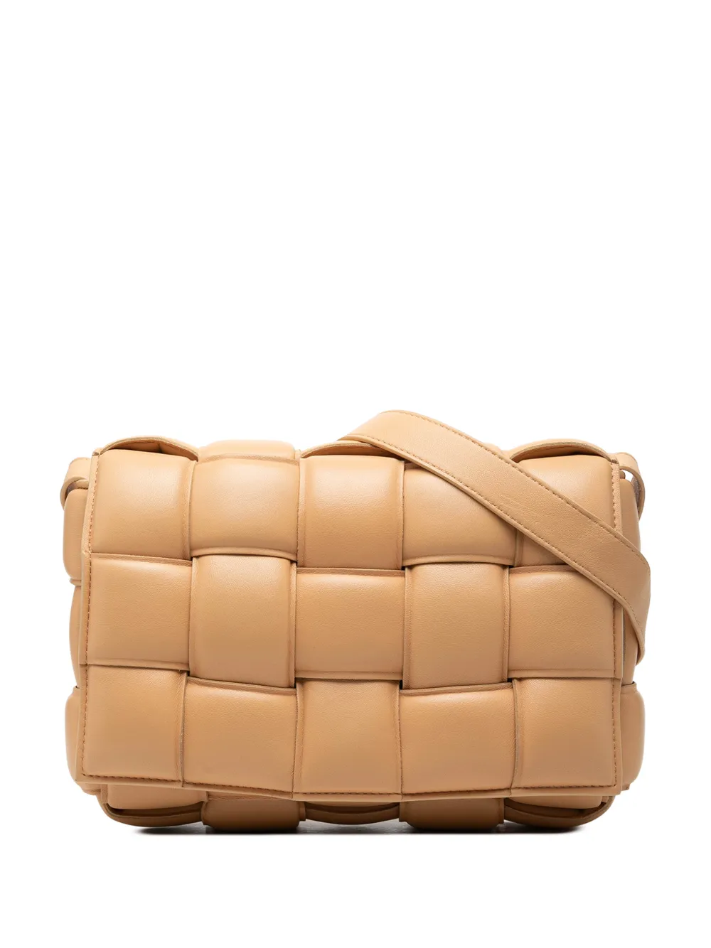 Bottega Veneta Pre-Owned 2012-2026 Nappa Intrecciato Padded Cassette crossbody bag - Braun