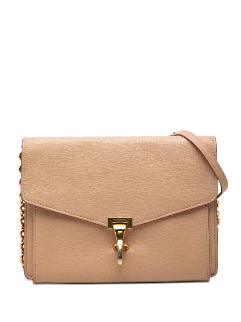 Burberry Pre-Owned 2000-2017 Leather Macken crossbody bag - Braun