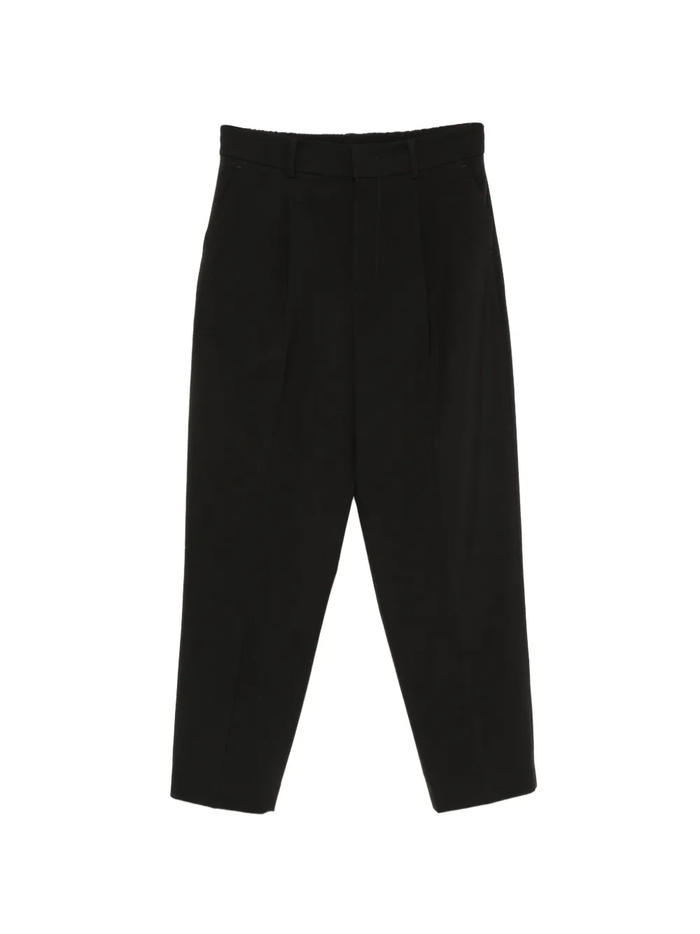 PT Torino pleated tapered-leg trousers - Schwarz