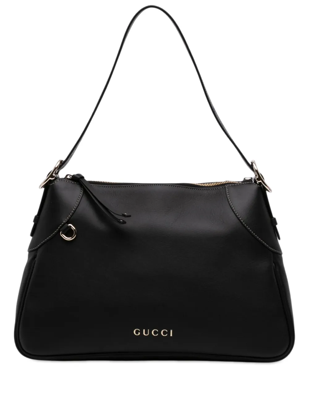 Gucci Pre-Owned 2016-2026 Medium Calfskin GG Emblem shoulder bag - Schwarz