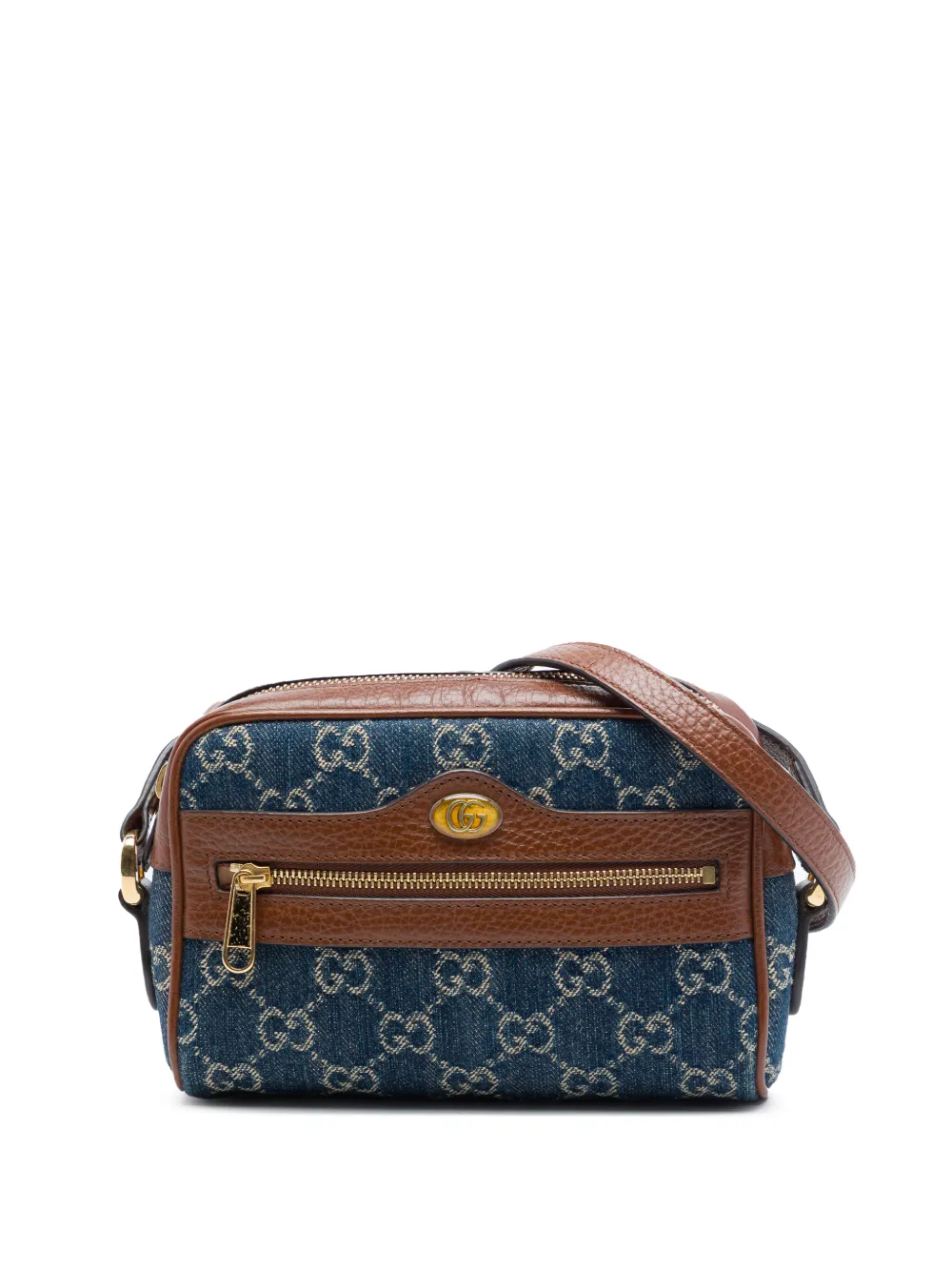 Gucci Pre-Owned 2000-2015 Mini GG Denim Ophidia crossbody bag - Blu