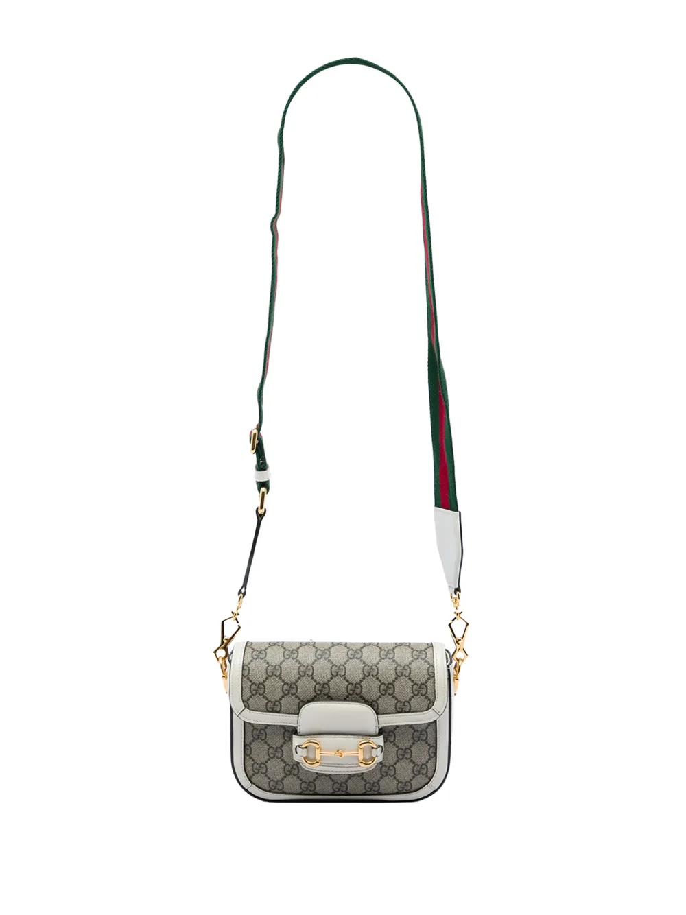 Gucci Pre-Owned 2016-2026 Small GG Supreme Web Horsebit 1955