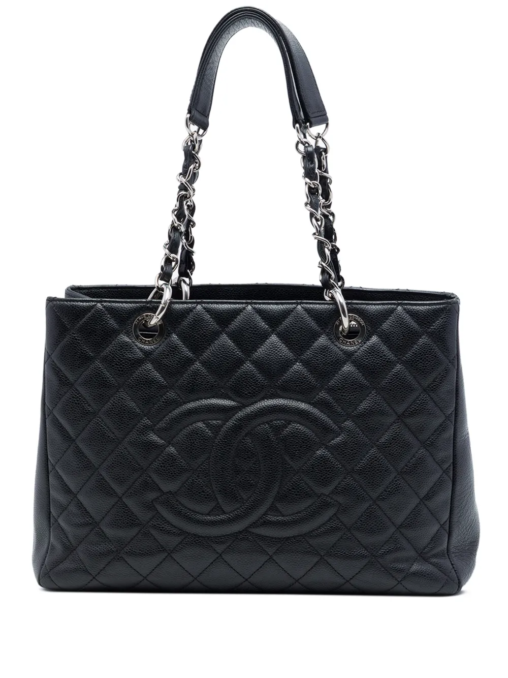 CHANEL Pre-Owned 2012 Caviar Grand Shopping tote bag - Nero