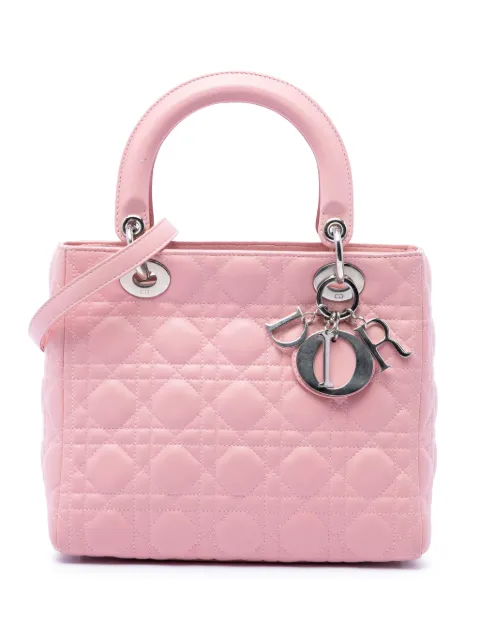Christian Dior Pre-Owned 2007 Medium Lambskin Cannage Lady Dior satchel