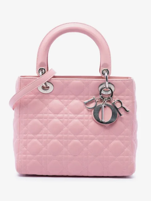 Christian Dior Pre-Owned 2007 Medium Lambskin Cannage Lady Dior satchel