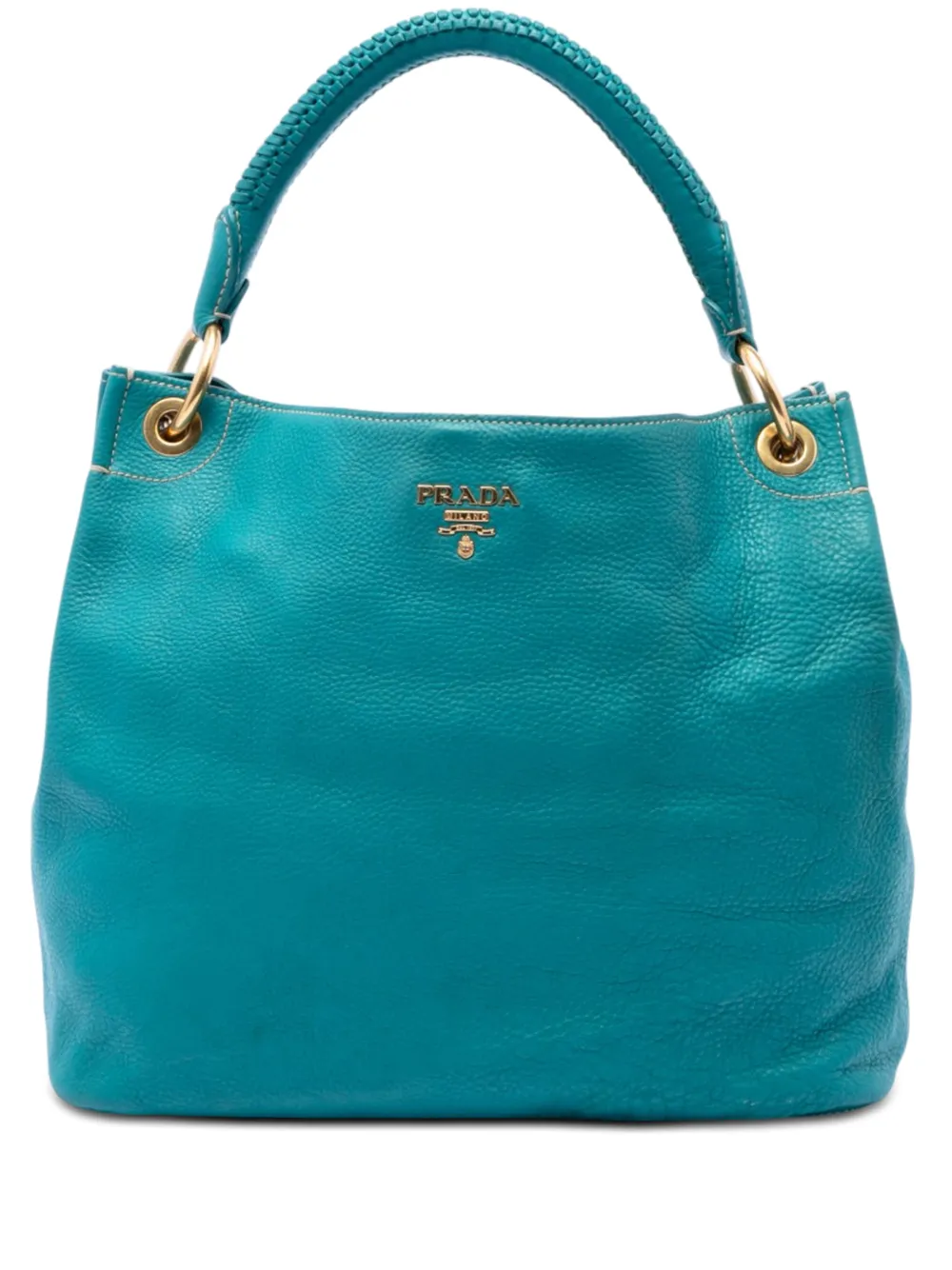 Prada Pre-Owned 2010-2026 Vitello Daino hobo bag - Blau