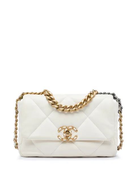 CHANEL Pre-Owned 2021-2026 Medium Lambskin 19 Flap satchel