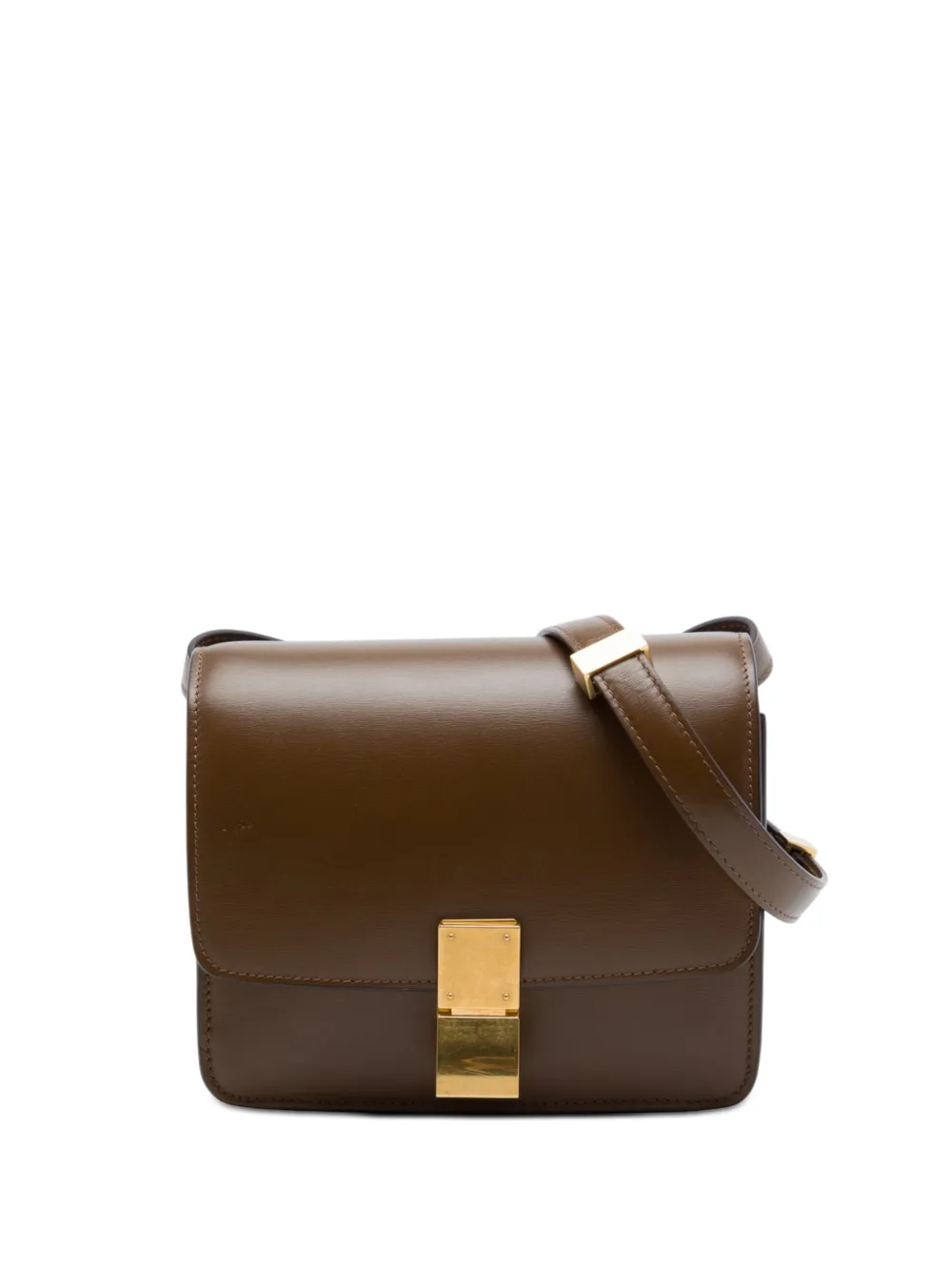 Celine Pre-Owned 2019 Small Calfskin Classic Box crossbody bag - Brown
