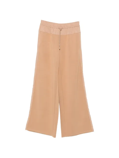 TWINSET drawstring-waist wide-leg track pants