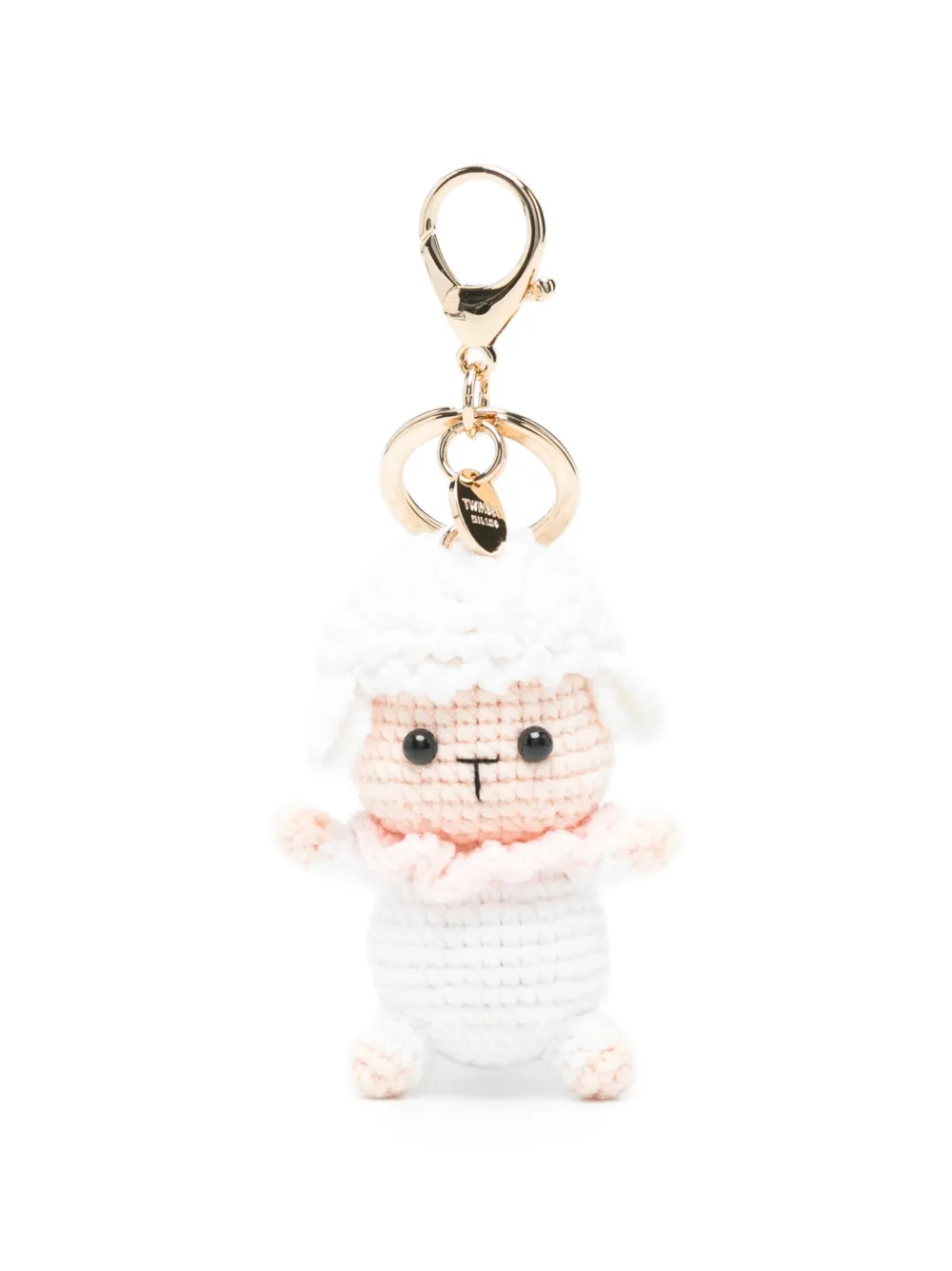TWINSET sheep-motif keyring - Weiß