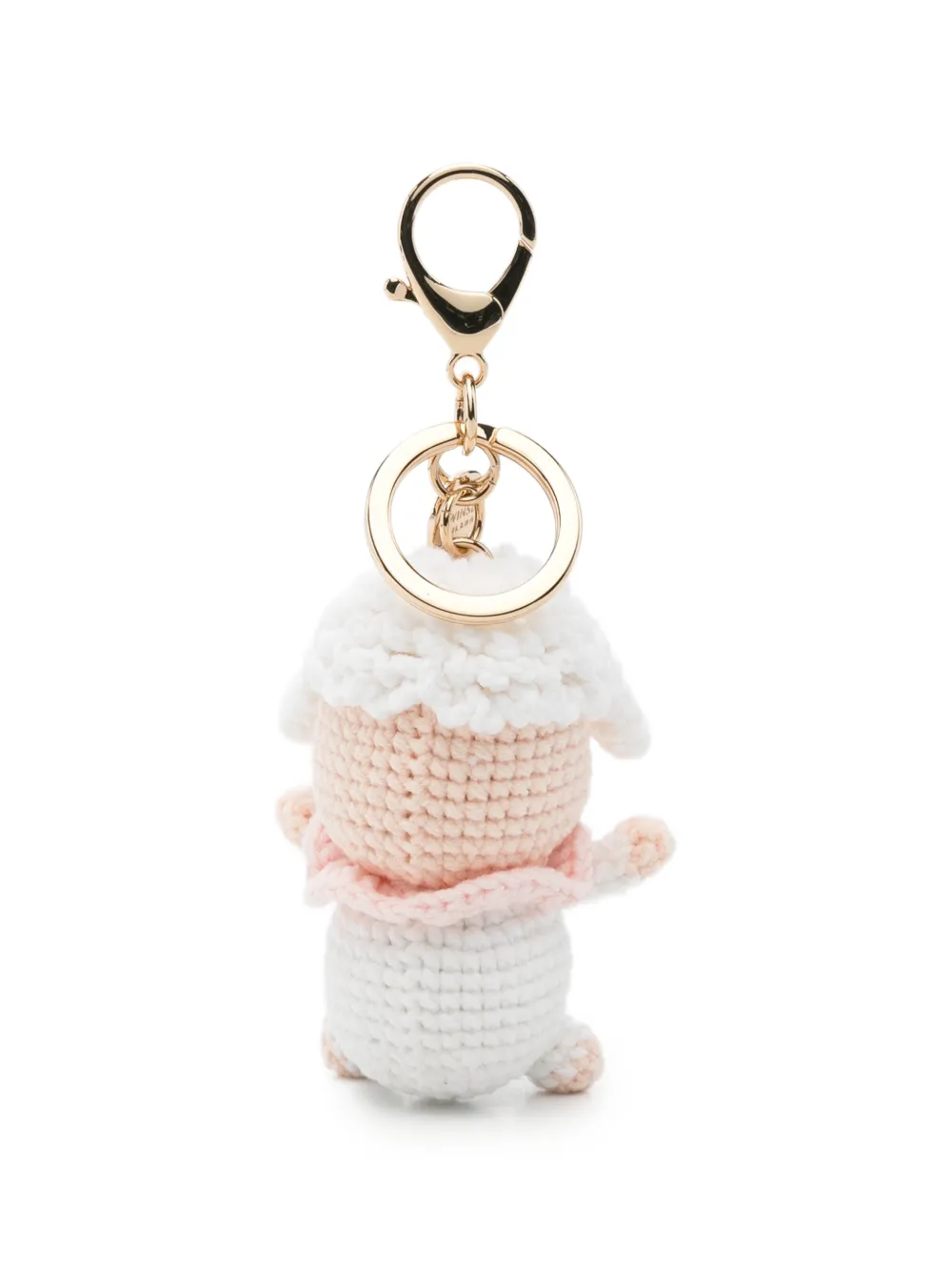TWINSET Sleutelhanger met schapenpatroon Wit
