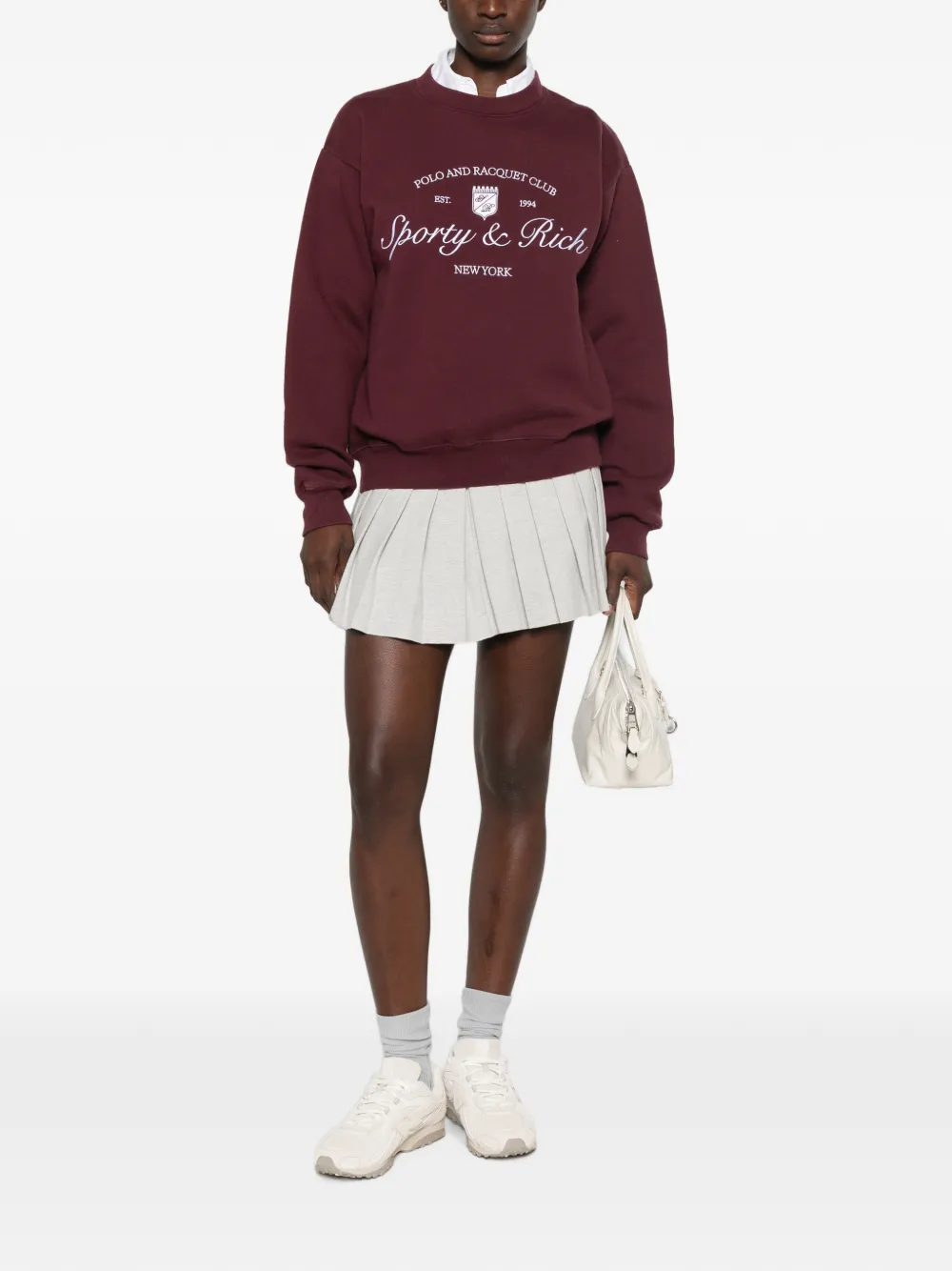 Sporty & Rich Sweater met logoprint Rood