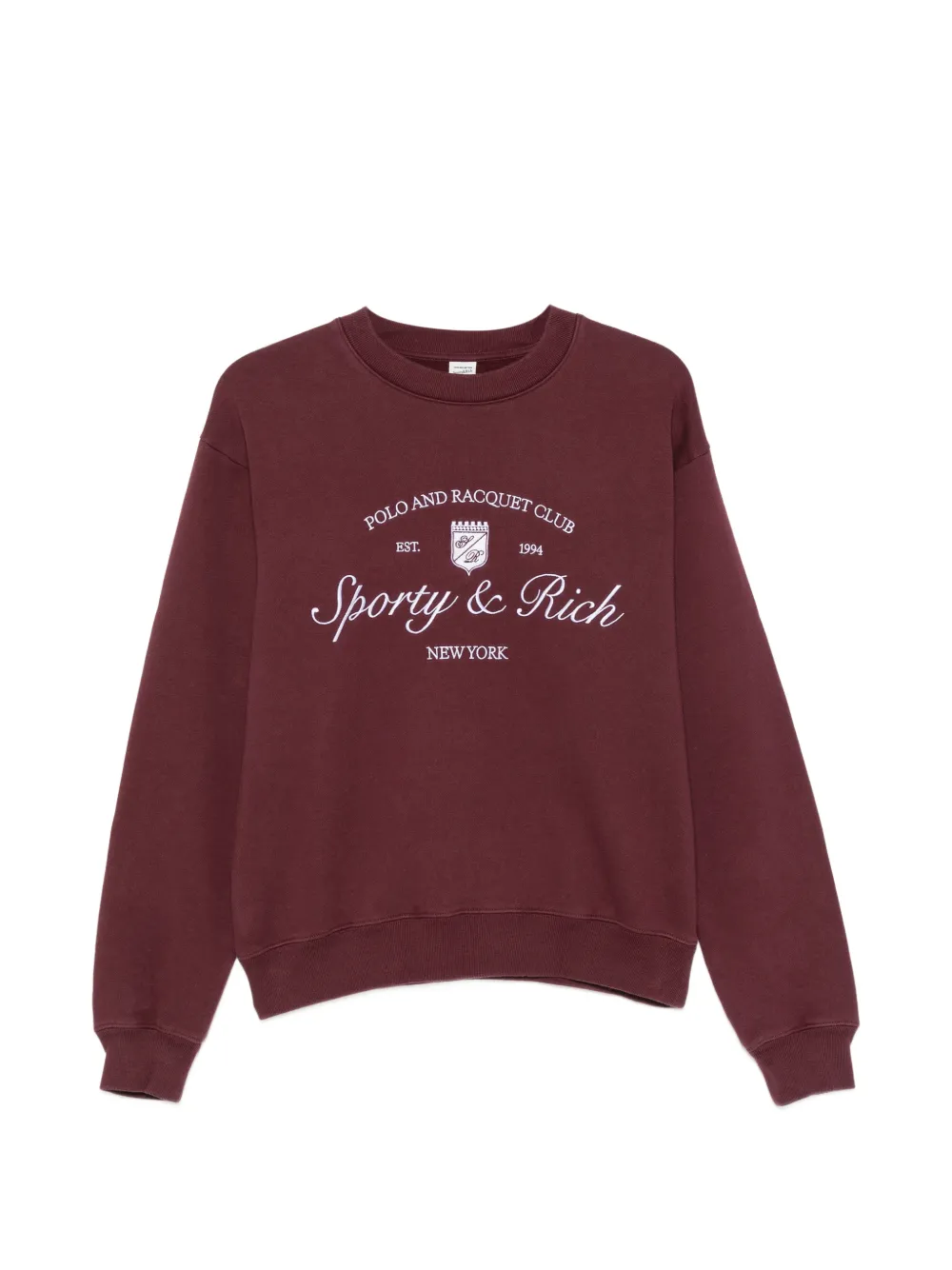 Sporty & Rich Sweatshirt mit Logo-Print - Rot