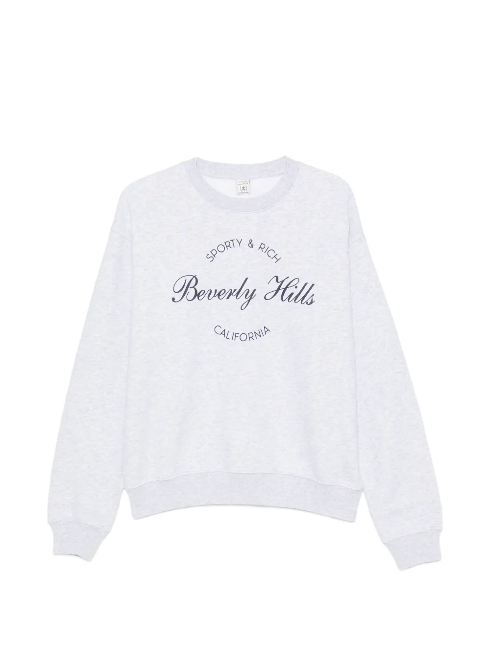 Sporty & Rich Felpa Beverly Hills con logo - Grigio