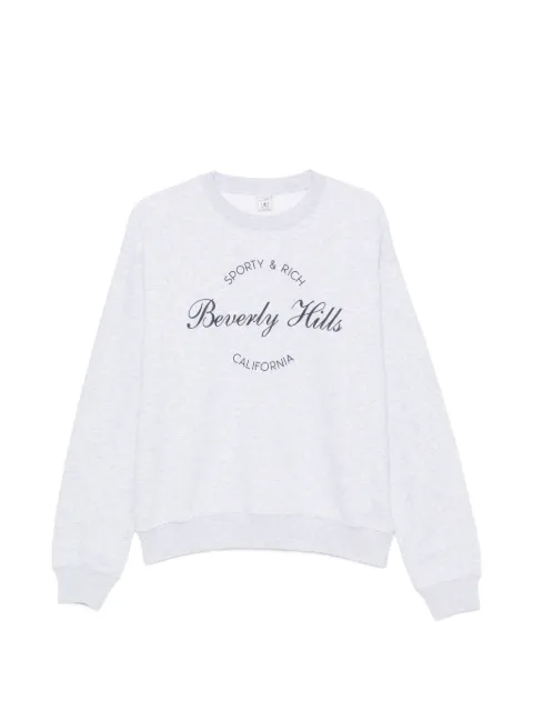 Sporty & Rich Beverly Hills logo-print hoodie