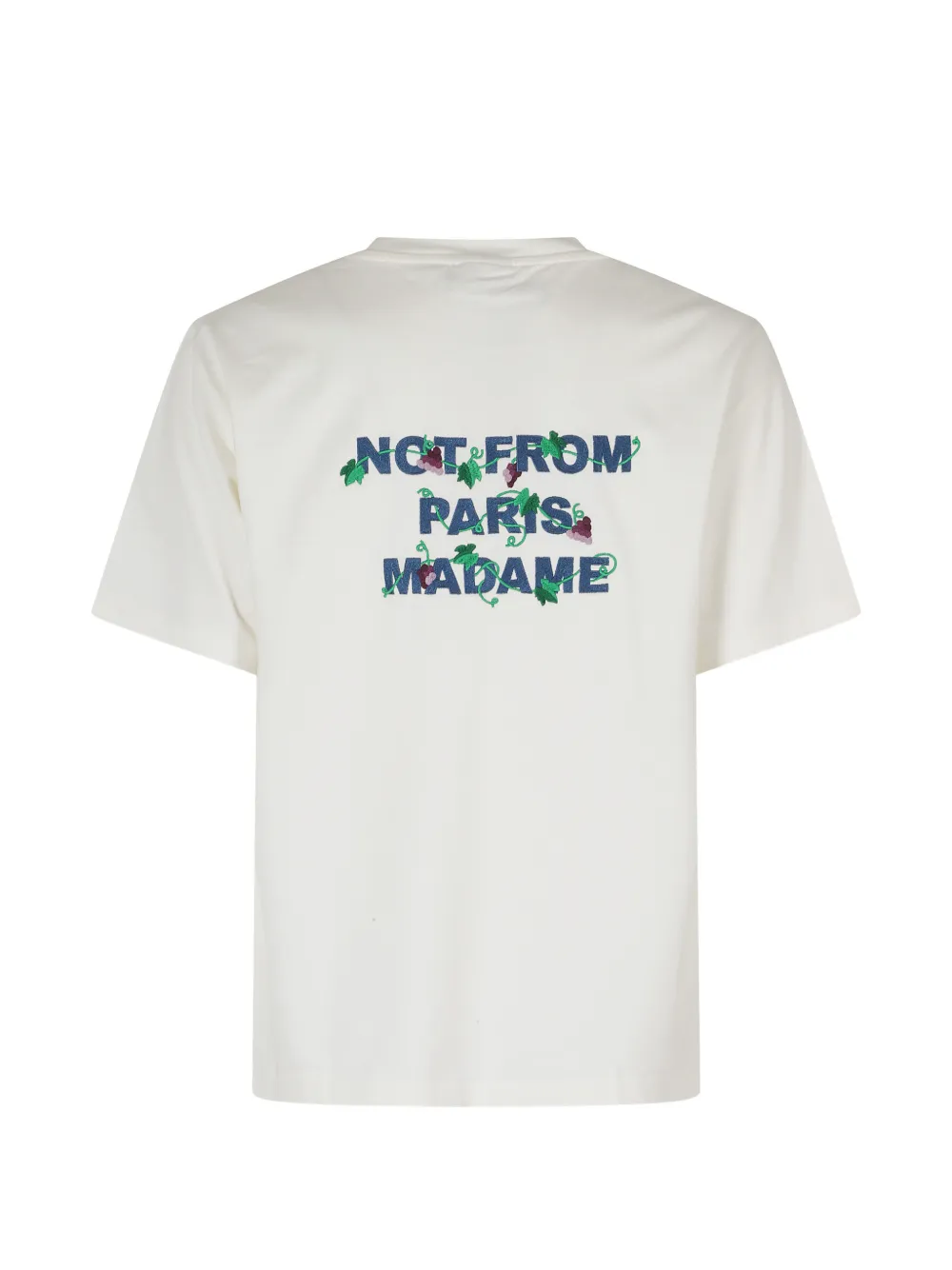 Drôle De Monsieur T-shirt met print Wit