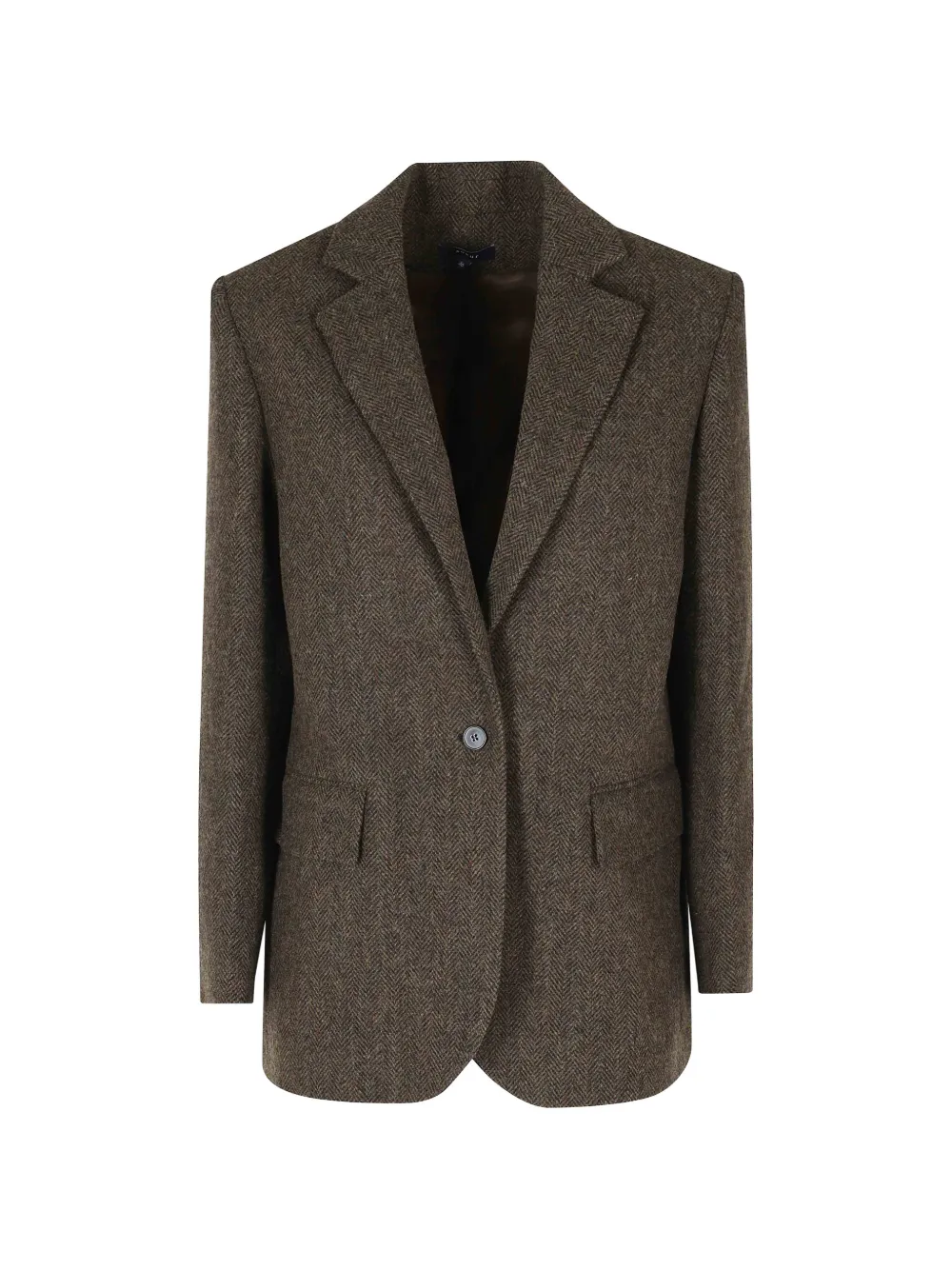 Soeur herringbone-pattern single-breasted blazer - Braun
